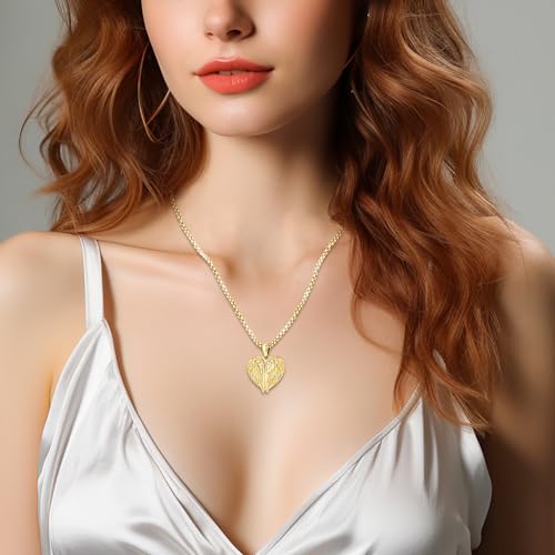 Angel Wings Necklace 925 Sterling Silver Guardian Angel Nurse RN Caduceus Pendant Charm Crystal Angel Jewelry Gifts for Women - style: F-Angel Wings Locket (Gold)