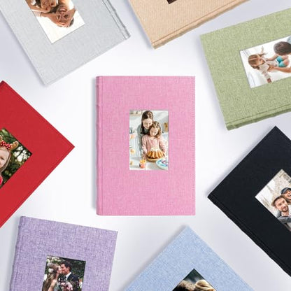Vienrose Photo Album 4x6 300 Photos Linen Frame Cover LightGrey - color: LightGrey, size: 300 Pockets
