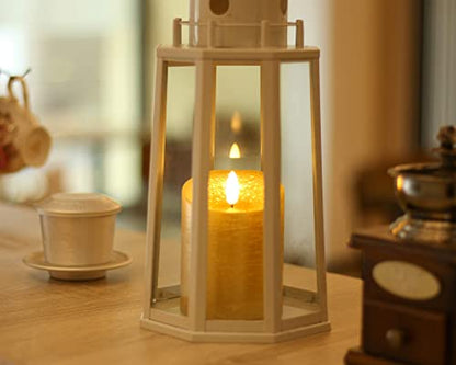 ANGELLOONG Gold Pillar Candles, Flameless Candles with Remote for Christmas - color: Gold
