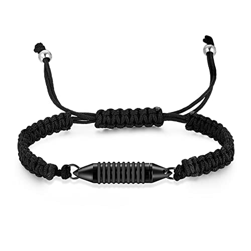 abooxiu Urn Bracelet for Ashes Cremation Bracelet for Ashes Stainless Steel Ash Bracelet for Men Women Memorial Ashes Holder Cremation Bangles for Human Ashes - style: Vial