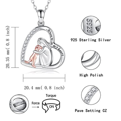 Sterling Silver Dog Urn Necklace for Pet Ashes - S925 Pet fur Cremation Memorial Keepsake Pendant Jewelry Gifts for Women Loss Puppy - style: Dog Urn Necklace