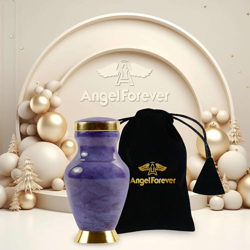 Small Keepsake Cremation Urn for Ashes | Keep Your Loved Ones Memory Close | Elegant Everlasting Tribute | Mini Personal Memorial for Remains, Dried Flowers, Sacred Earth | Threaded Lid | 3 Cubic Inch