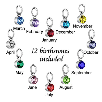 Dletay Heart Urn Necklace for Human Ashes Cremation Jewelry with 12 Birthstones Cremation Necklace for Ashes - style: Papa