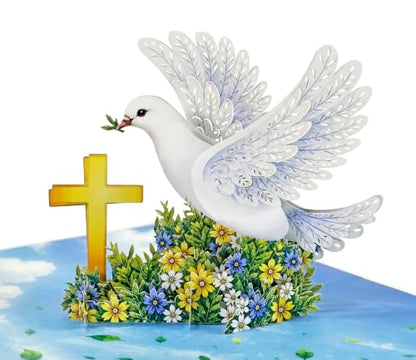 CUTPOPUP Confirmation Cards, Confirmation Greeting Cards, Religious Confirmation Cards for Boys, Girls, Grandson, Granddaughter (Blue) US8-SD294.2US - color: Blue Confirmation