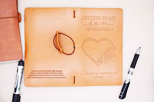 XPL Son Memorial Remembrance Gift-Bereavement Gift-Refillable Travel Photo Diary Journal-Those We Love Don't Go Away-Letters to My Son in Heaven,In Loving Memory-Sympathy Gifts for Loss of Son - style: 16-Letters to My son in Heaven