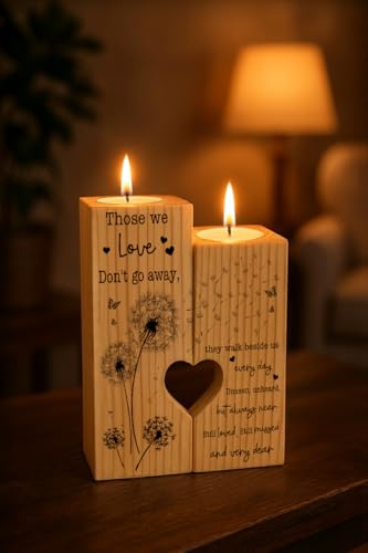 Sympathy Gifts for Loss of Loved One, Bereavement Candle Holders - Condolence Gift, Memorial Gifts for Mother Father Grandma (WE Love) - size: WE LOVE
