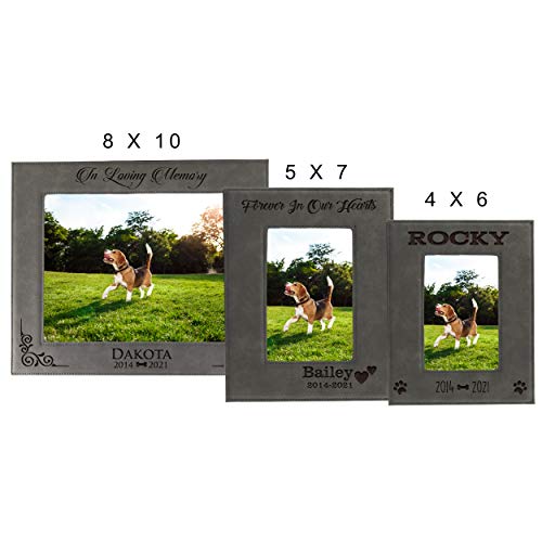 My Personal Memories Custom Personalized Dog Loss Memorial Pet Remembrance Picture Frame (Gray) - color: Gray