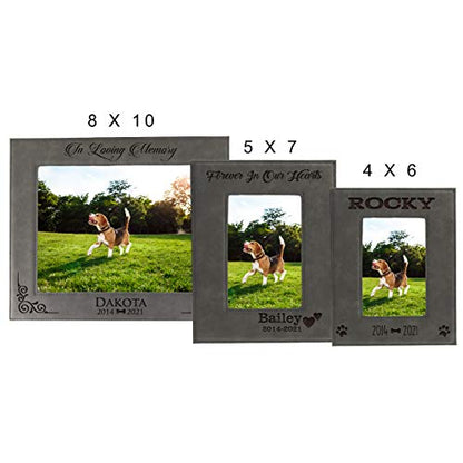My Personal Memories Custom Personalized Dog Loss Memorial Pet Remembrance Picture Frame (Gray) - color: Gray