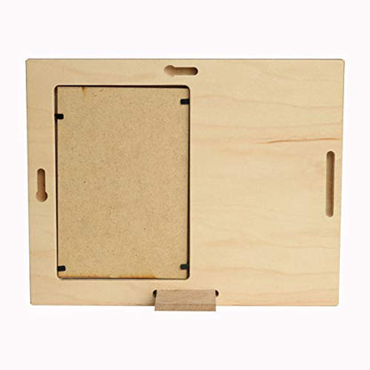 LifeSong Milestones Personalized Memorial Sympathy Picture Frame, If Heaven WASN’t So Far Away We Know You Would Be Here Today, Custom Frame Holds 4x6 Photo, Made in USA (Maple) - color: Maple