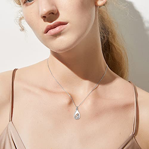 TIGER RIDER Pet Paw Necklace 925 Sterling Silver Cross Infinite love Necklace Pendant Pet Jewelry Gift for Dog Cat Lovers - style: Cat