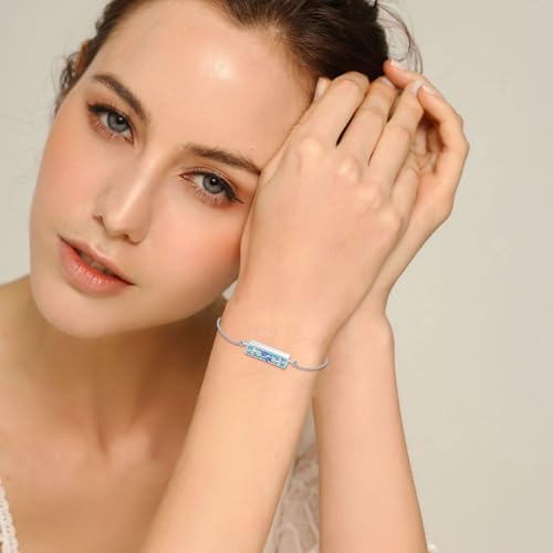 Urn Bracelet for Ashes 925 Sterling Silver Heart Cremation Bracelet Memorial Keepsake Jewelry Gifts for Women - color: 03-Dragonfly Urn Bracelet