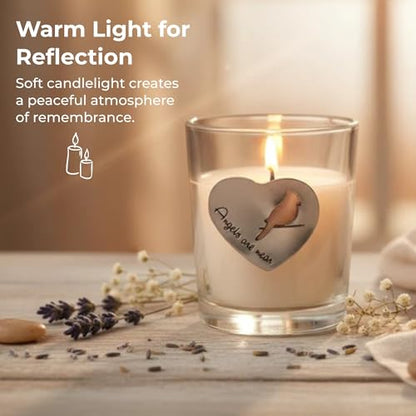 Whitney Howard Designs Thinking of You Memorial Candle - Sympathy Grief Gift for Loss of Mom, Father, Grandmother, Grandfather, Husband, Wife, Loved One - Funeral Bereavement Gift - color: Thinking of You