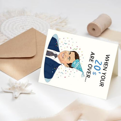 Funny 30th Birthday Card, Happy 30 Birthday Card for Women Men - color: BK-128