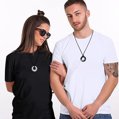 Hearbeingt Cremation Jewelry Urn Necklace for Ashes for Women Men, Circle of Life Eternity Memorial Pendant Ash Jewelry - color: Always In My Heart-2 PCS