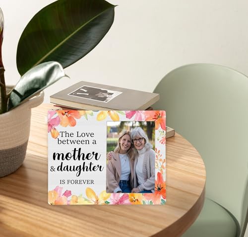 Mother Picture Frame Gifts From Daughter, Mother and Daughter Wooden Photo Frame, 4x6 inch Photo - style: Mother and Daughter