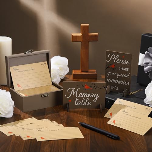 Gilprop 112 Pcs Share a Memory Cards for Celebration of Life - style: Cardinal