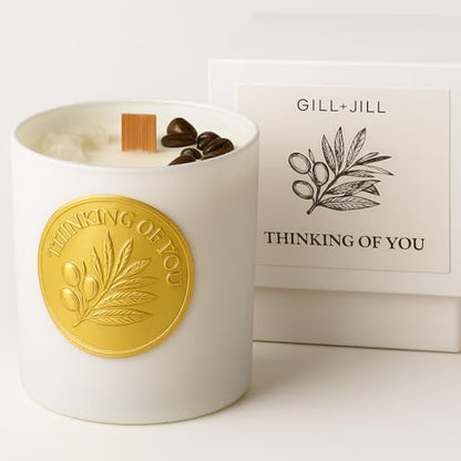 Thinking of You Sympathy Candle, Sympathy Memorial Candle for Loss of Loved One, Bereavement Gift, Condolences Remembrance Gifts for Loss, Miscarriage Gift for Women, Get Well Soon, Condolences