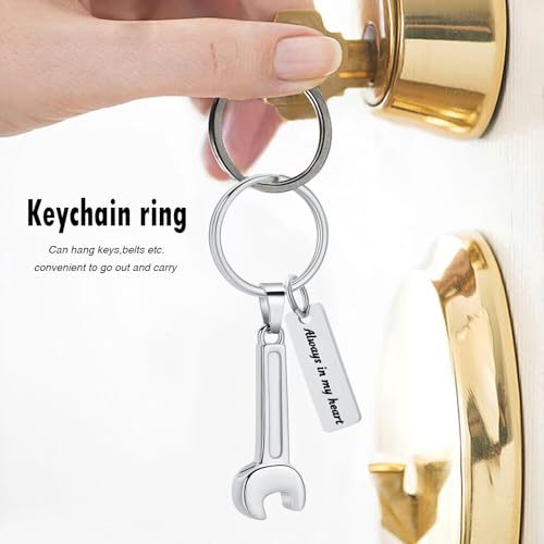 Oinsi Men's Cremation Jewelry Made Of 316L Stainless Steel Hammer Memorial Urn Necklace Pendant Keepsake Holder Jewelry For Ashes - color: B-Silver