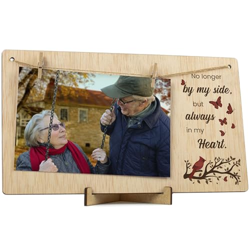 Memorial Picture Frame, Sympathy Gifts for Loss of Loved One, Bereavement Gift for Family or Friends, Remembrance Photo Frame 4x6, In Memory of Loved One Gifts - color: Sympathy