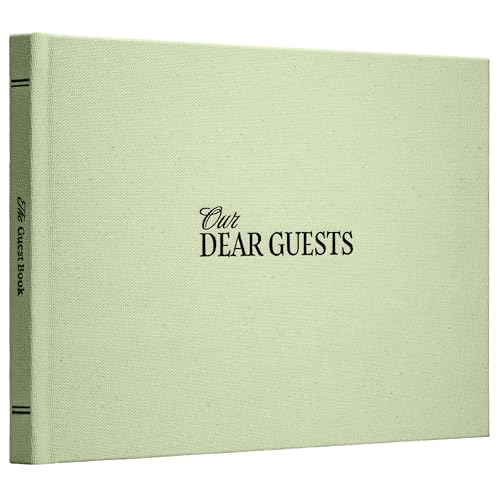 Kunitsa Co. Wedding Guest Book - Blank Sign in Book for Special Occasions - color: Silver Sage