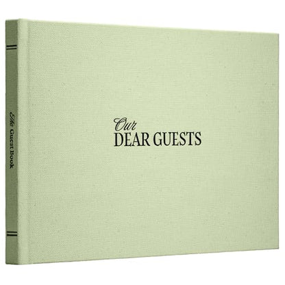 Kunitsa Co. Wedding Guest Book - Blank Sign in Book for Special Occasions - color: Silver Sage