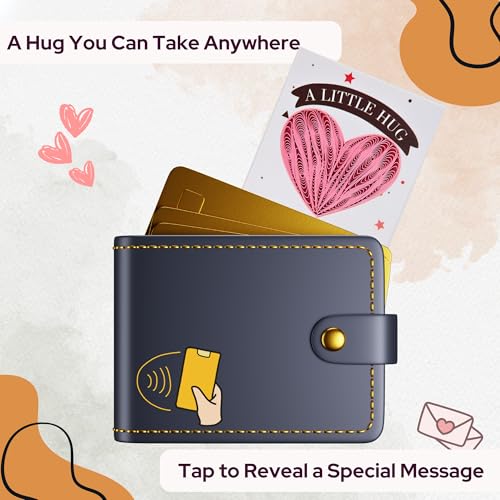 Little Pocket Hug Token & Greeting Card – Handmade Quilled Heart with NFC Bible Verse | Pocket Hug Card with Inspirational Scripture | Unique Christian Gift for Encouragement, Grief, Anxiety Relief & Long Distance Love (Pink Heart) - color: Pink Heart