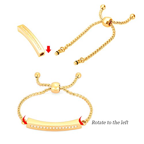 Minicremation Shiny Crystal Cremation Bracelet for Ashes for Women Cube Urn Bangle Locket Ash Holder Memorial Jewelry Bracelet Keepsake Gift - color: Customize