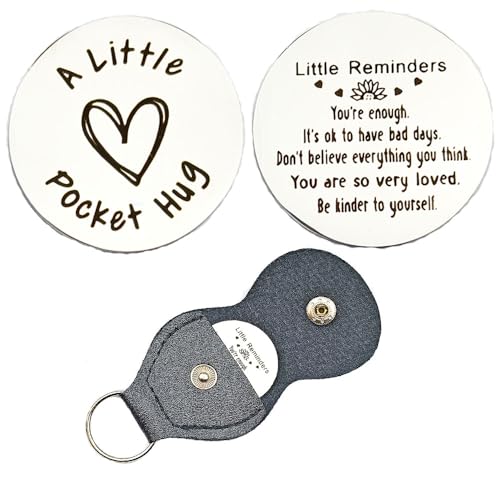 RFTWXHPN Long Distance Relationship Friendship Gifts for Women Men Pocket Hug Tokens Christmas Gift for Boyfriend Girlfriend - color: Little Reminders You Are Enough
