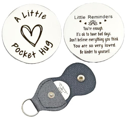 RFTWXHPN Long Distance Relationship Friendship Gifts for Women Men Pocket Hug Tokens Christmas Gift for Boyfriend Girlfriend - color: Little Reminders You Are Enough