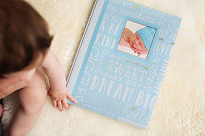 Lil’ Peach Blue Dream Big Baby Memory Book, First 5 Years Journal - style: Blue Dream Big