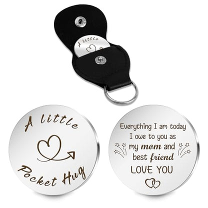 Pocket Hug Token Valentines Day Gifts For Him Graduation Gifts Back To School Gifts 2026 Eatser Basket Stuffer Keepsake - color: To Mom: I Owe to You as My Mom
