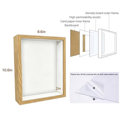 Personalization Memorial Photo Frame with Glass Keepsake Jar，Perfect for Preserving Loved One’s Hair & Memories，Sympathy Bereavement Gift - Holds 4x6 inch pictures (wood) - color: wood