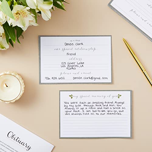 60 Pack Blank Sympathy Cards, Share a Memory Card for Celebration of Life, Memorial, Funeral (4 x 6 In)