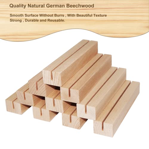 Acrylic Wedding Guest Book Sign for Reception with Wood Stand, 5 x 7 | Wedding signage encourages guests to sign the guest book; frosted acrylic table sign with white text and beech wood stand. - size: Guest Book Sign
