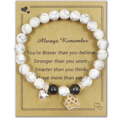 CatDog Paw Charm Bracelet - Remembrance Gifts For Cat & Dog Lovers Ideal Gift for Dog Lovers Veterinarians Mom Friend Classmate Family