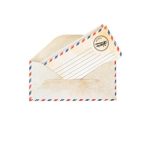 Airmail Letter Set - Make Long Distance Messages Feel More Meaningful - color: 60 PACK AIRMAIL