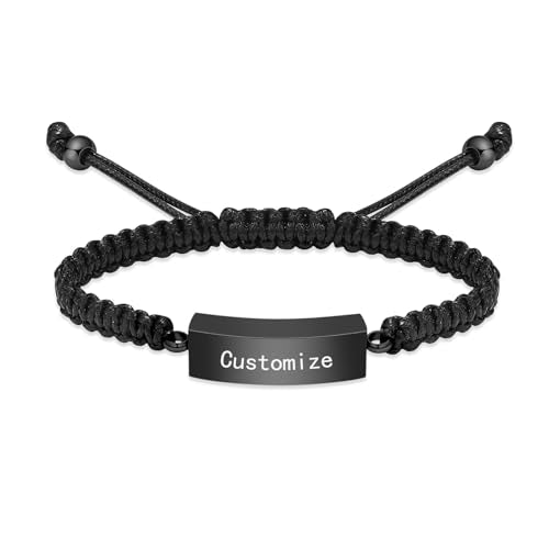 Cuban block Urn Bracelet for Ashes Cremation Jewelry Stainless Steel Memorial Locket Keepsakes Jewelry Braided rope Urns Bracelet for Men Gifts - color: Customize