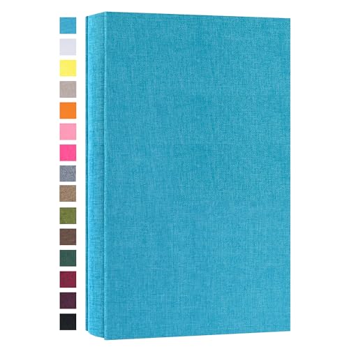 potricher Photo Album 4x6, 300 Pockets, Linen Cover, Blue | Small Capacity 4x6 Picture Albums with Horizontal Pockets, 4x6 Photo Book for Family, Wedding, Baby, Anniversary - color: Blue