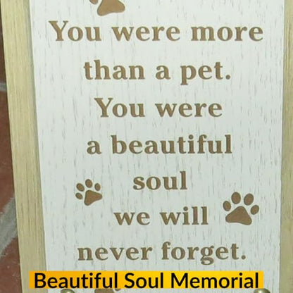 Memorial Gifts for Dogs, Gift for Someone who Lost a Dog, Pet Memorial Keepsakes for Dogs, Dog Remembrance Picture Frame, Loss of a Pet Sympathy Gift, 4 x 6 Wooden Picture Frame - size: Dog Beautiful Soul