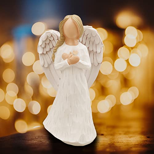 Remembrance Angel Figurine, Guardian Angel Figurine | Sculpted Hand Painted Figure with Sympathy Card - A Gift to Show Love Sympathy Gratitude Bereavement Friendship or Prayer - color: Remembrance Angel