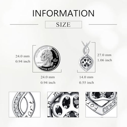 Butterfly/Dragonfly/Pet Paw/Tree of Life/Maple Leaf/Cross Urn Necklace for Ashes 925 Sterling Silver Cremation Pendant Jewelry Gifts for Women Mom - color: Pet （Custom）