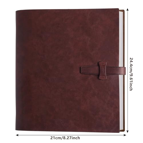 Leather Photo Album for 4x6 Pictures Photo Book With 30 Writing Paper for Family Wedding Anniversary Baby Vacation Picture Album (Brown) - color: Brown