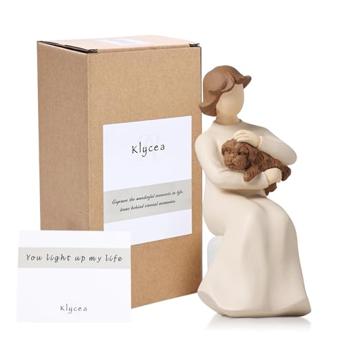 Dog Memorial Gifts for Loss of Dog Mom Gifts for Women Dog Sympathy Gifts Christmas for Mom Dog Statue Passing Away Gifts for Grandma Birthday Gifts Mom Figurines Dog Bereavement Gifts for Dog Lovers