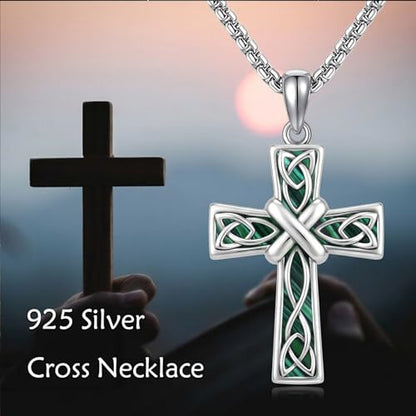 Urn Necklace for Ashes for Women Ashes Necklace Copper 925 Sterling Silver Custom Cremation Jewelry for Women - style: Malachite Celtic Urn Necklace