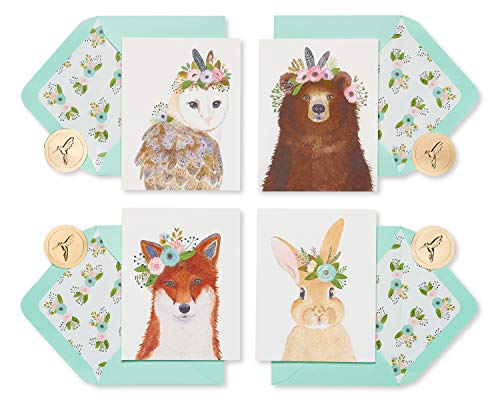 Papyrus Blank Cards with Envelopes, Woodland Animals (20-Count) - color: Woodland Animals