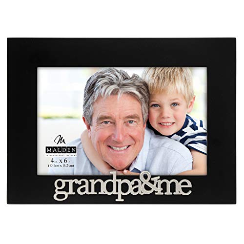 Malden International Designs Grandpa and Me Expressions Picture Frame, 4x6, Black - style: Grandpa and Me