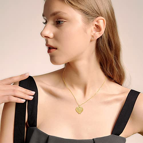 SOULMEET Angel Wing Heart Locket Necklace that Holds Picture Photo Locket Pendant You are My Angel Sterling Silver/Gold - style: B1-Gold plated angel wing locket only