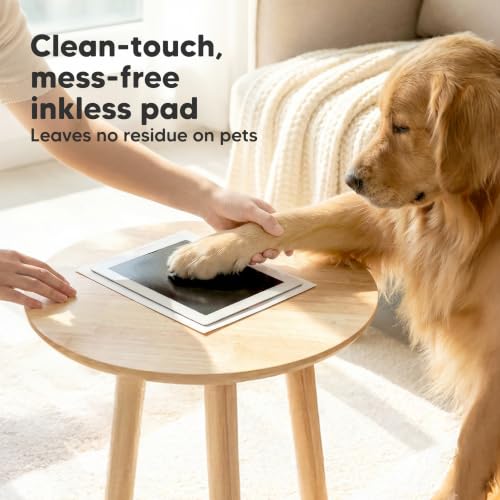 4pk Inkless Paw Print Kit for Dogs, Cats, Pets Ink Pads (Jet Black, Combo) - color: Jet Black, size: 4-Pack, Combo (2 Regular + 2 Large)