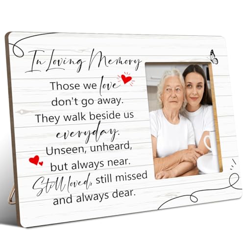 JANLAN Memorial Gifts for Loss of Loved One,Memorial Picture Frame,Bereavement Gift Sympathy Gifts Remembrance Gift for Loss of Mom Dad Wife Husband,Still Loved Still Missed Photo Frame - style: Loss of Loved One-2