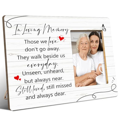 JANLAN Memorial Gifts for Loss of Loved One,Memorial Picture Frame,Bereavement Gift Sympathy Gifts Remembrance Gift for Loss of Mom Dad Wife Husband,Still Loved Still Missed Photo Frame - style: Loss of Loved One-2